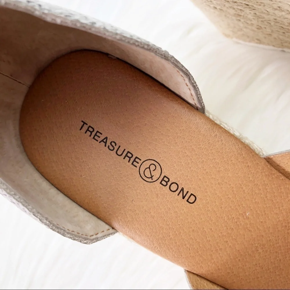 New Treasure and Bond Poppy Espadrille Wedges
